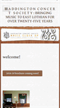Mobile Screenshot of haddingtonconcertsociety.com
